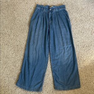 We The Free Blue Wide Leg Jeans